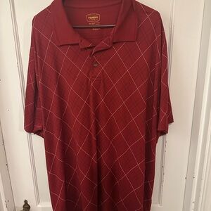 The Foundry Supply Co. Men's Burgundy Polo Shirt